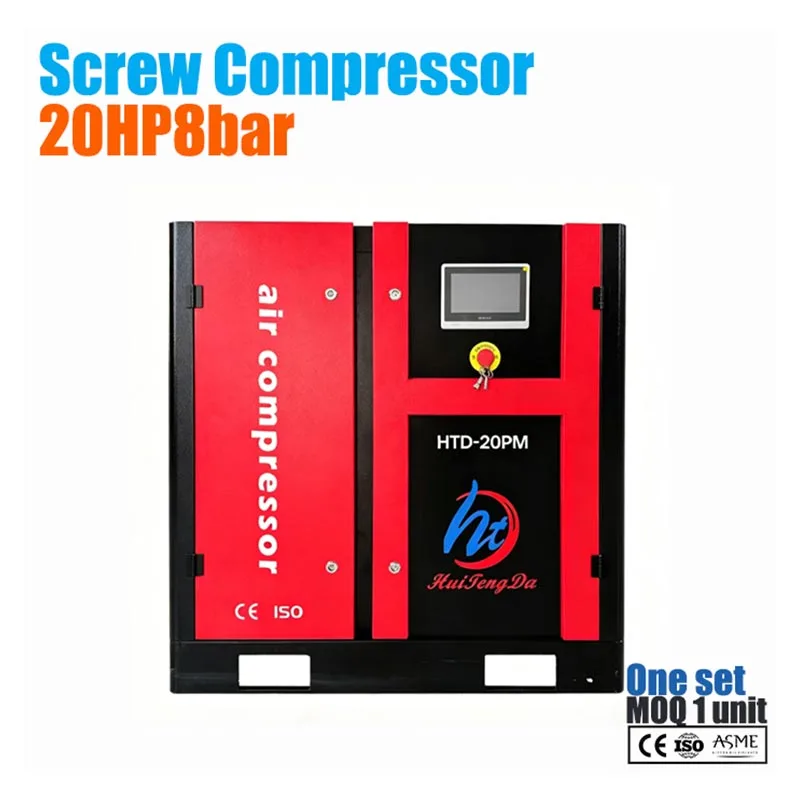 Compresseur d'air à vis à fréquence variable de 20 HP
